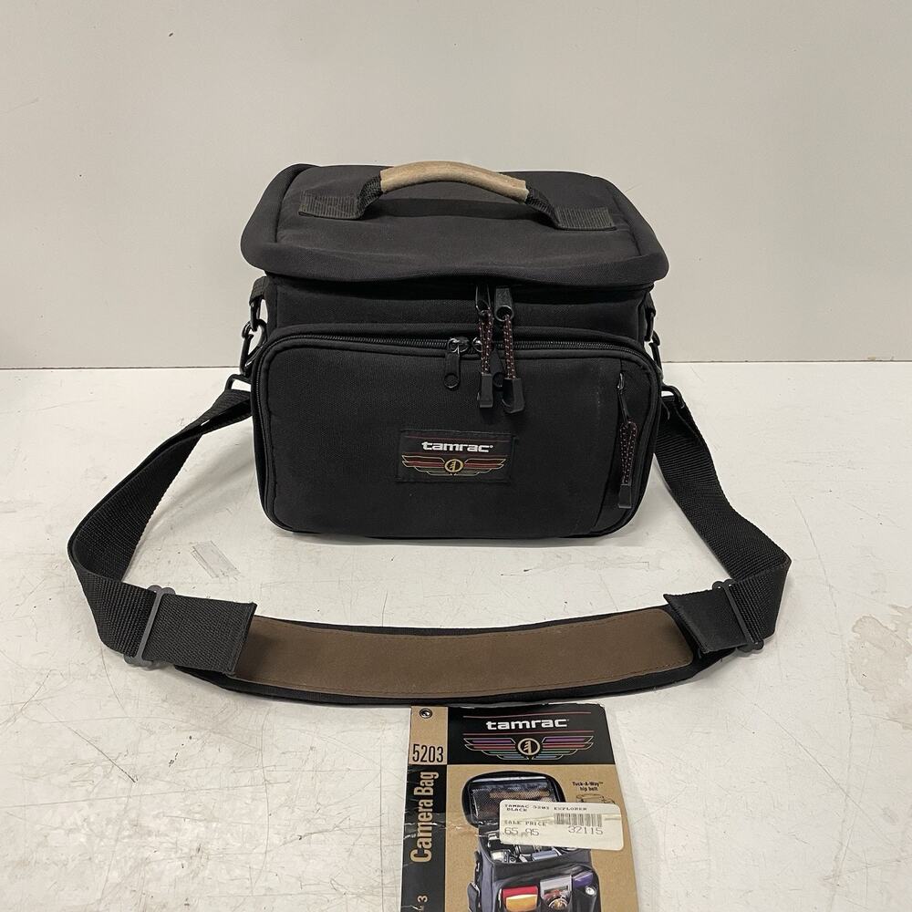 Tamrac Explorer 3 Camera Bag Black Padded Camera Case w/ Dividers, Hip Strap